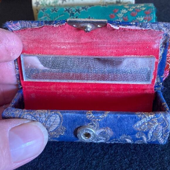 Vintage lipstick cases with mirror From the orient blue one heavily used 6ea - Picture 11 of 13